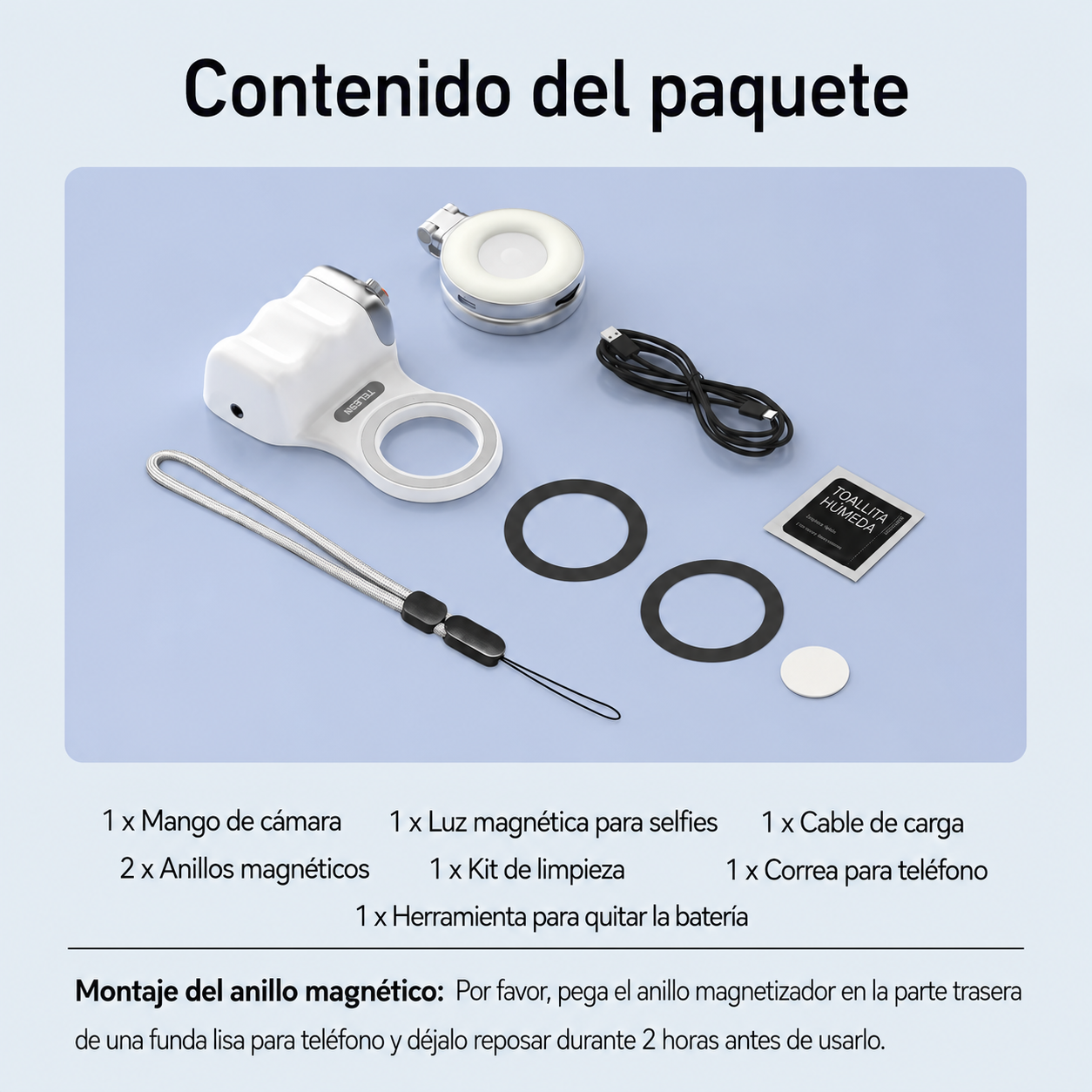 MIVOQ TELESIN Grip Magnética para Celular