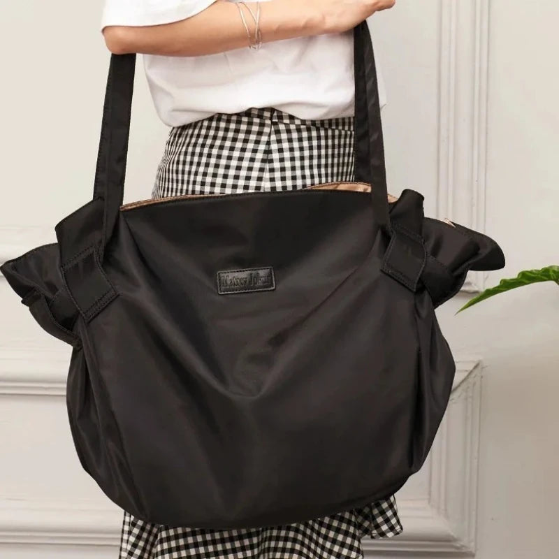 Large-Capacity Travel Camping Storage-Style Single-Shoulder Crossbody Luggage Bag,Fashionable, Foldable, Waterproof Shopping Bag