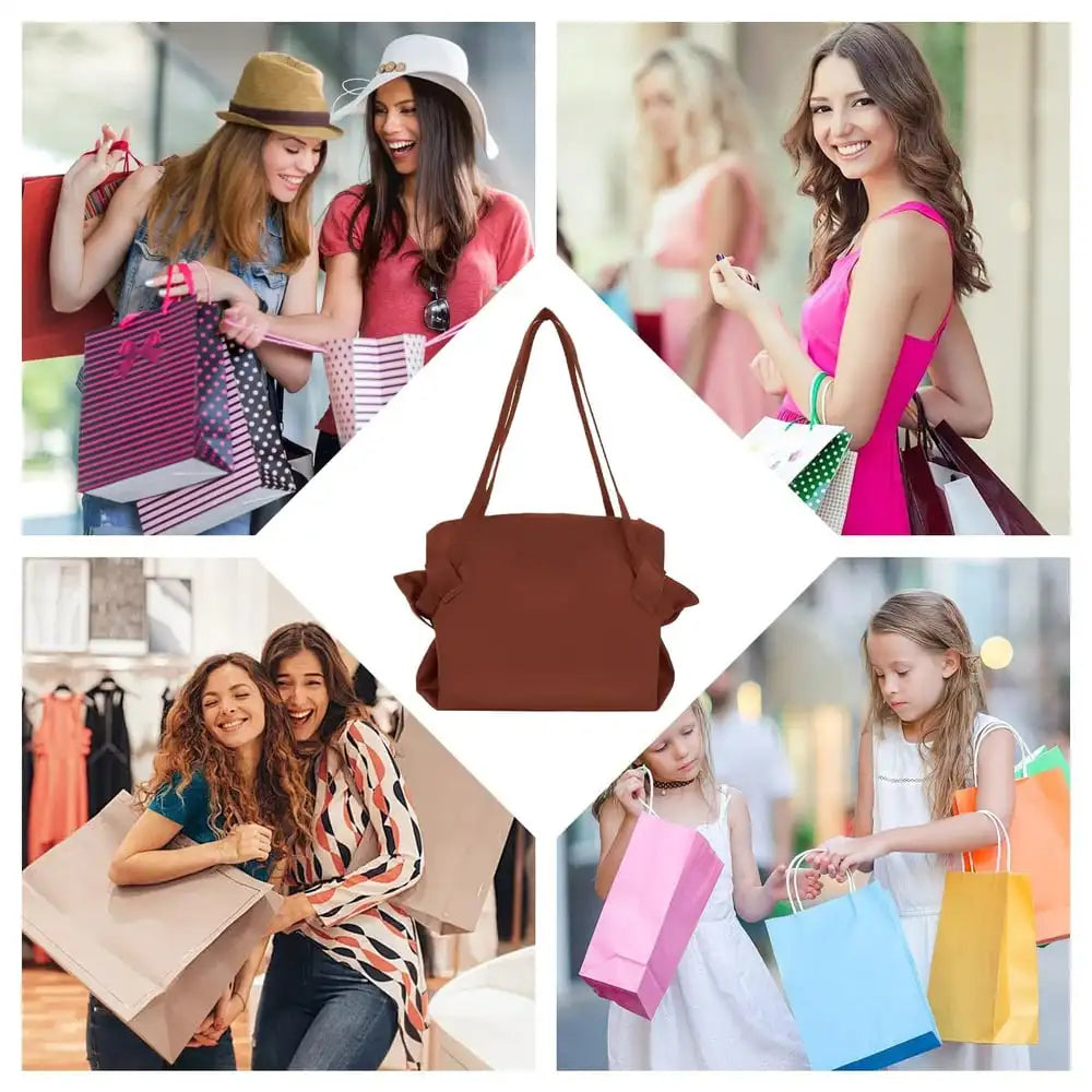 Foldable Shopping Geocery Bag Travel Camping Storage Large Capacity Tote Bag One-Shoulder Crossbody Duffle Women'S Picnic Bag